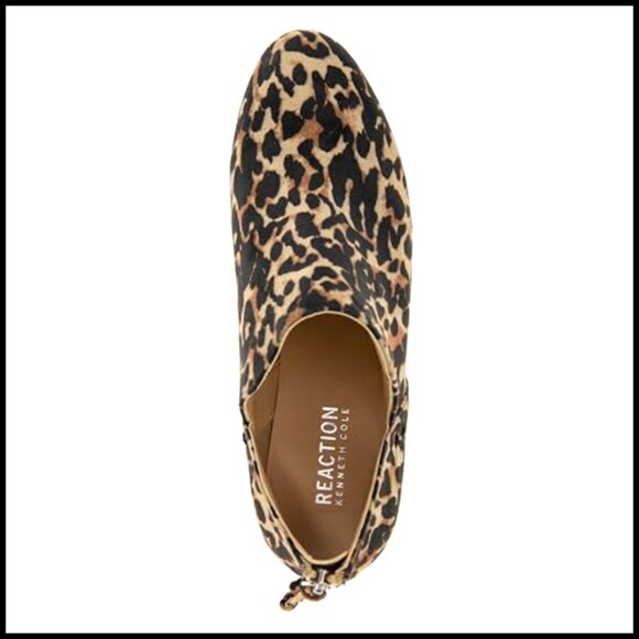 Genuine Suede Ankle Booties with 1.5 Inch Block Heel Back Zip Closure - Picture 4 of 7